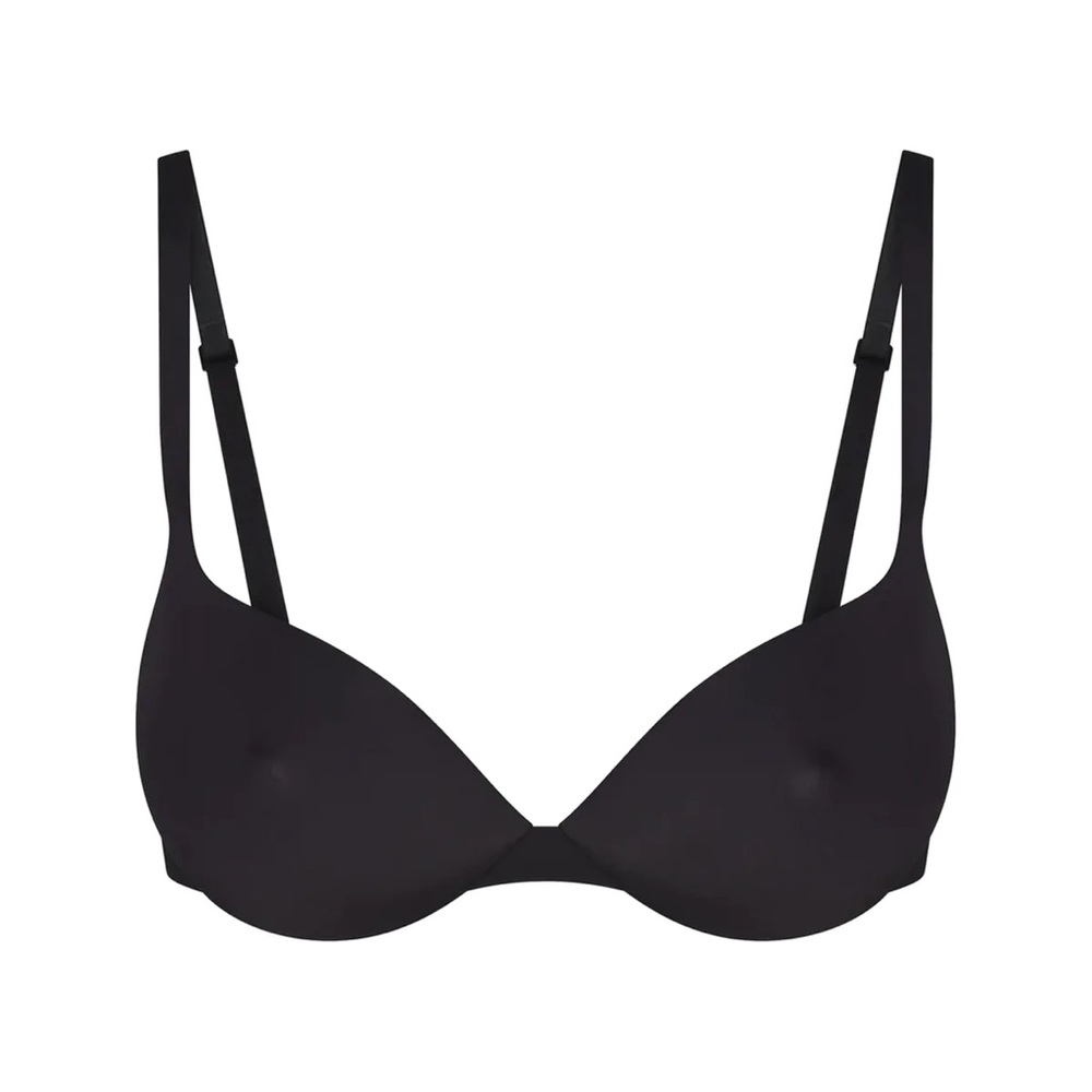 NWT Skims Ultimate Bra Nipple Push-up Bra Onyx Black 32B
